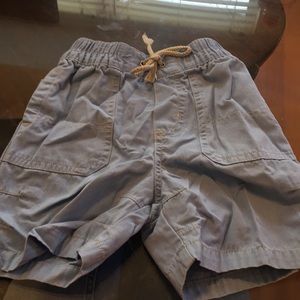 Blue cargo shorts